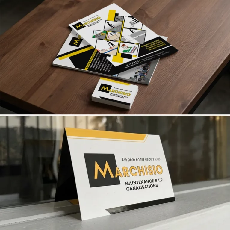 Flyer A5 @ carte de visite Marchisio